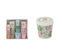 Heathcote & Ivory Hand and Barrier Cream x2 50ml, Foot Cream 30ml, Bath Salts 30g, Lip Balm 10ml, Top to Tow Kit+Heathcote & Ivory Body Scrub Exfoliator 350g, Foaming Sugar