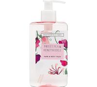 Heathcote & Ivory Hand and Body Wash 250ml, Sweet Pea and Honeysuckle Scented, Leaves Skin Feeling Soft, Travel Size, Vegan Friendly and Cruelty Friendly, Beauty Gift For Her