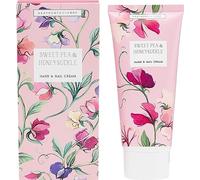 Heathcote & Ivory Hand and Nail Cream 100 ml, Shea Butter and Primrose Oil, Travel Size, Cruelty and Vegan Friendly, Beauty Gift For Her, Sweet Pea and Honeysuckle Collection