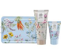 Heathcote & Ivory Hand Cream 100ml, Exfoliating Hand Wash 50ml in a Tin