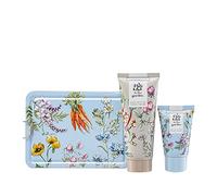 Heathcote & Ivory Hand Cream 100ml, Exfoliating Hand Wash 50ml in a Tin | Hand Moisturiser, Shea Butter, Gift for Gardeners, Travel Size, Vegan and Cruelty Friendly