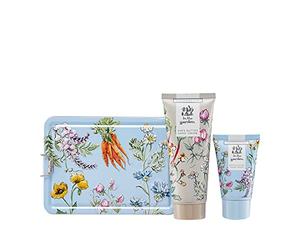 Heathcote & Ivory Hand Cream 100ml, Exfoliating Hand Wash 50ml In A Tin, Shea Butter, Gift For Gardeners, Refresh and Scent Hands After A Day In The Garden, Travel Size, Vegan and Cruelty Friendly