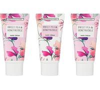 Heathcote & Ivory Sweet Pea & Honeysuckle Hand Cream Gift Set | Shea Butter & Essential Oils | Cruelty Free & Vegan Friendly | Travel Friendly Sizes | 3 x 30ml