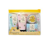 Heathcote & Ivory Hand Cream 30 ml, Hand Wash 30 ml, Hand Soak 30 g and Hand Balm 9 g In A Reusable Travel pouch, Cruelty Free and Vegan Friendly, Beauty Gift For Her, Busy Bee’s Collection