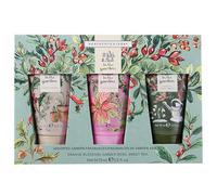 Heathcote & Ivory Hand Cream, Body Wash, Foot Cream x2 75ml, Moisturiser, Shea Butter, Vitamin E, Garden Rose Scent, Travel Size, Vegan and Cruelty Free, Beauty Gift, Christmas Stocking Filler