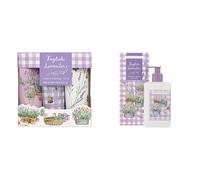 Heathcote & Ivory Hand Cream Trio 3x 30ml, Lavender Scented+Heathcote & Ivory Hand and Body Lotion 250ml, Lavender Essential Oil