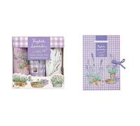 Heathcote & Ivory Hand Cream Trio 3x 30ml, Lavender Scented+Heathcote & Ivory Scented Drawer Liners, 5 Sheets in Display Tray, Lavender Fragrance