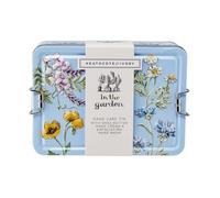 Heathcote & Ivory Hand Cream 100ml, Exfoliating Hand Wash 50ml in a Tin, Shea Butter, Gift for Gardeners, Refresh and Scent Hands After a Day in The Garden, Travel Size, Vegan and Cruelty Friendly