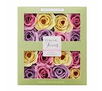 Heathcote & Ivory Scented Soap Flowers 96g | Essential Oil Fragrance, Rosemary, Travel Size, Vegan and Cruelty Friendly, Relaxing Bath Spa Gift Box