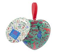 Heathcote & Ivory Scented Soap in Heart Shaped Tin 90g, Display Tray, Moisturiser, Shea Butter, Fragranced, Cruelty and Vegan Friendly, Gift for Her, Secret Santa and Christmas Stocking Filler