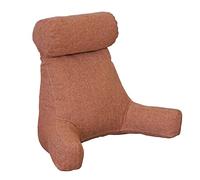 HEATHE Reading Pillow,Back Rest Support Pillow,Lumbar Support Cushion,Reading & Bed Rest Pillow With Support Arms,Pockets,Perfect For Sitting,Reading,or Gaming