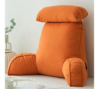 HEATHE Reading Pillow For Bed,Lumbar Support Cushion,Cuddle Cushion,Bed Chair Pillow With Arms,Sofa Waist Pillow,With Round Pillow,Perfect For Sitting,Reading,or Gaming,75×40×50cm