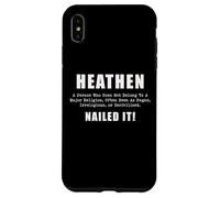 Heathen Nailed It Funny Definition Sarcasm Humor Case for iPhone XS Max