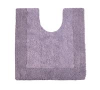 (Heather) Allure Toilet Mat Pedestal Extra Thick Reversible Cotton Mat
