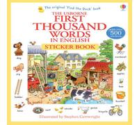 Heather Amery First Thousand Words in English Sticker Book Paperback Heather Amery Multicolor