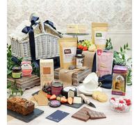 Heather and Bale Bari Afternoon Tea Hamper - Anniversary/Birthday/Congratulations/Easter/Father's Day/For Her/For Him/Housewarming/Mother's Day/Valentine's Day - Closed Gift Box