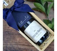 Heather and Bale Cotes du Rhone White Wine Gift Box - Anniversary/Birthday/Congratulations/Easter/Father's Day/For Her/For Him/Housewarming/Mother's Day/Valentine's Day - Wine Box