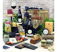 Heather and Bale Embleton Food & Wine Hamper - Anniversary/Birthday/Congratulations/Easter/Father's Day/For Her/For Him/Housewarming/Mother's Day/Valentine's Day - Wicker Basket