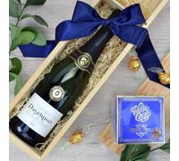 Heather and Bale Eshott English Wine & Chocolate Box - Anniversary/Birthday/Congratulations/Easter/Father's Day/For Her/For Him/Housewarming/Mother's Day/Valentine's Day - Wine Box