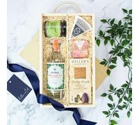 Heather and Bale Hepple Vodka Hamper - Anniversary/Birthday/Congratulations/Easter/Father's Day/For Her/For Him/Housewarming/Mother's Day/Valentine's Day - Wooden Tray-Crate