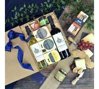 Heather and Bale Kielder Luxury Wine & Cheese Hamper - Anniversary/Birthday/Congratulations/Easter/Father's Day/For Her/For Him/Housewarming/Mother's Day/Valentine's Day - Closed Gift Box