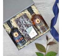 Heather and Bale The Alnwick Rum & Chocolate Box - Anniversary/Birthday/Congratulations/Easter/Father's Day/For Her/For Him/Housewarming/Mother's Day/Valentine's Day - Closed Gift Box