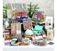 Heather and Bale The Festive Rothley Luxury Tea & Coffee Hamper - Wicker Basket