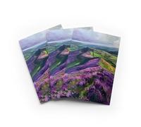 Heather Flowers Mam Tor Greeting Card Peak District Any Occasion Set of 3 Blank Inside 5x7 Inch 13x18 cm