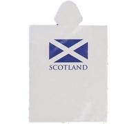 Heather Gift Co. Saltire One Size Rain Poncho with Hood Showerproof Plastic Adults