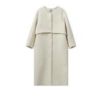 Heather Grey Herringbone Wool Coat - female - The Garment - Trench Coats - Beige - 2XS - Coats 2XS