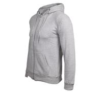 True Face Kids Fleece Zip Up Hoodie Hoodies for Boys and Girls, Casual Hoody Comfy Zipper Jackets for Children Plain Hooded Sweatshirt PE School Jumper (Heather Grey - Same Cord,7-8 Years)