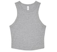 Heather Micro-Rib Racerback Tank Top Bella + Canvas Mid Grey 8