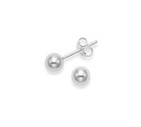 Heather Needham Sterling Silver 5mm Ball stud earrings - SIZE: 5mm. MUCH SMALLER THAN SHOWN. Gift Boxed 5183
