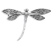 Heather Needham Sterling Silver Dragonfly Brooch - Size: 50mm x 34mm. Gift Boxed - good sized Dragonfly brooch. B53/9005