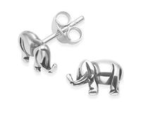 Heather Needham Sterling Silver Elephant Earrings - Silver Elephant Studs SIZE: 6mm. MUCH SMALLER THAN SHOWN (Note how big the post is shown!). Gift Boxed. 5081