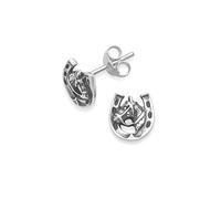 Heather Needham Sterling Silver Horseshoe Stud Earrings - SIZE: 9mm - Gift Boxed Horseshoe earrings NEW LOWER PRICE 5033