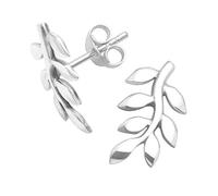 Heather Needham Sterling Silver Leaf Earrings - Leaf Stud earrings - SIZE: 16mm x 10mm. Gift boxed 5240