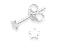Heather Needham Sterling Silver Star Earrings - TINY TINY Flat star studs - SIZE: 3.5mm - Gift Boxed. B41HN/5148