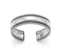 Heather Needham Sterling Silver Toe ring with rope edge - Adjustable size - Gift Boxed. 0986