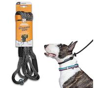 Heather's Heroes 2-in-1 Dynmaic Duo Dog Leash - Clip and Slip All in for Dogs 3/8 Thick 8FT Long Black