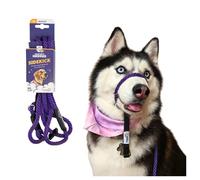 Heather's Heroes Sidekick Dog Headcollar with Leash - Effective Dog Training Tool for Leash Reactivity and Behavior Issues (Regular (3/8"), Purple)