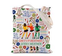 Heathers Musical Tote Bag Shut Up Heather Sorry Heather Reusable Grocery Shopping Bag Broadway Muscial Lover Gift (Heather Tote)