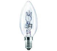 Heathfield Eco Halogen 28W Small Screw SES Clear Halogen Candle Lamp Bulb - Pack of 10