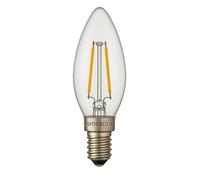 Heathfield LED Candle Bulb, 4.2W, E14, 6000K Daylight White, Dimmable, Clear, 240V, Pack of 10