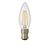 Heathfield LED Candle Bulb, B15, 4.2W, 2700K Warm White, Dimmable, Clear, 240V, Pack of 10