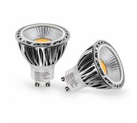 heathfield LED GU10 COB LED Spotlight Red 5W (50W) Dimmable 40000 Hour Life 240v 50mm Wide Beam Angle Pack of 2