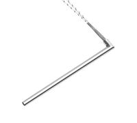 Heating 220V Stainless Steel Hot Air Right Angle Cartridge Heater 8mm Diameter Electric Heating Element 200W/400W(220V 200W 100MM)