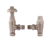 Heating Accessories Thermostatic Radiator Valve Pack, Satin Nickel