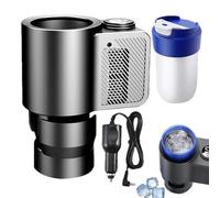 Heating and Cooling Car Cup Holder - Smart 2 in 1 Car Mug Holders with Quick 12V Heatings & Cooling for Coffee, Milk, Water, or Beverages, Safe Portable Auto Travel Accessory 36W Power