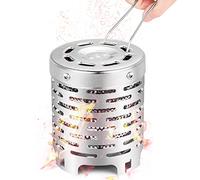 Heating Attachment for Gas Stove, Camping Stove, Tent Heater, Stainless Steel Cover for Camper, Caravan, Camping Tent
